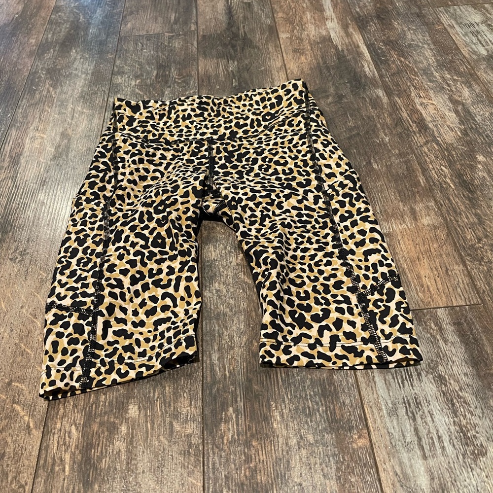 Outdoor Voices Leopard Print Athletic Shorts